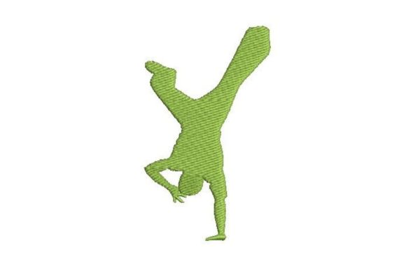 Breakdancing Silhouette: A Bold Pick for Your Embroidery Shop