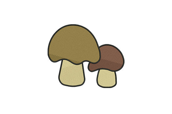 Brown Mushroom Plant: A Cozy Seasonal Embroidery Find