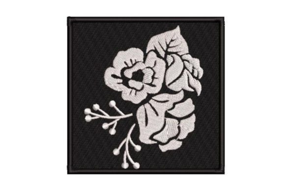 Floral Stencil for Seasonal Embroidery
