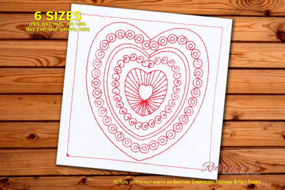 Heart Shape with Repeat Pattern Review
