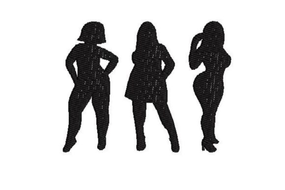 Plus Size Women Silhouettes Embroidery Review
